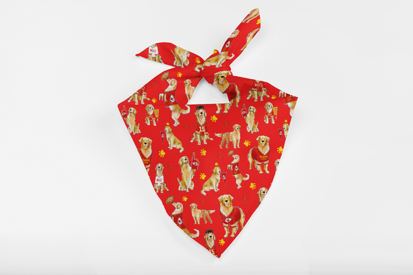 Kansas City Golden Retriever Bandana