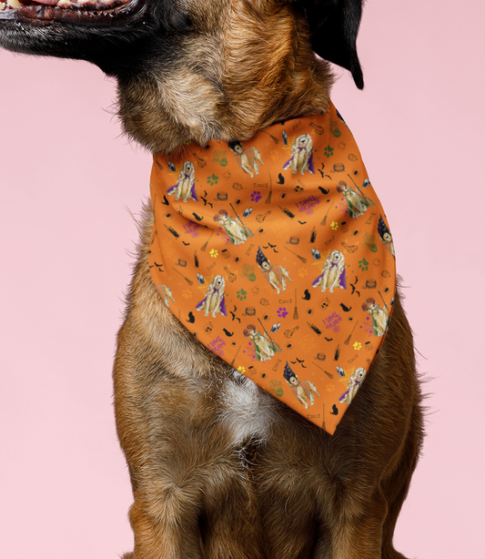 Golden Retriever Hocus Paw-cus Bandanas