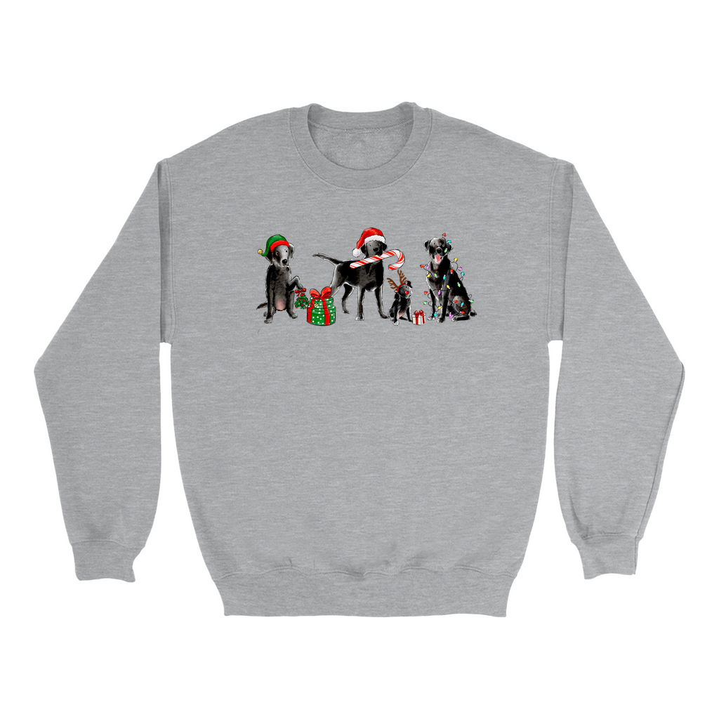 Black Lab Christmas Crewneck