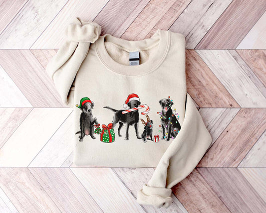 Black Lab Christmas Crewneck