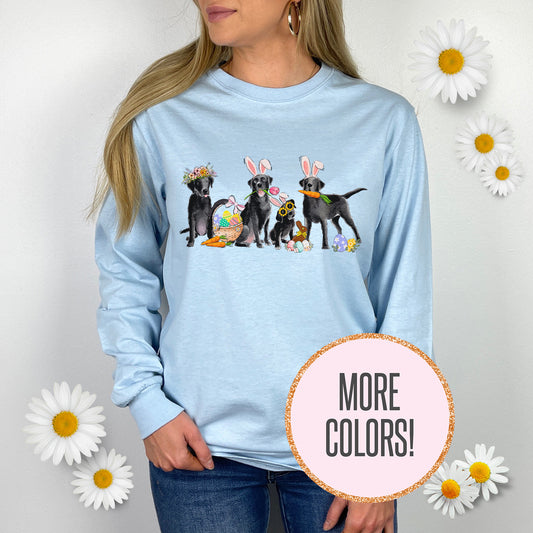 Black Labs Easter Long Sleeve T-Shirts
