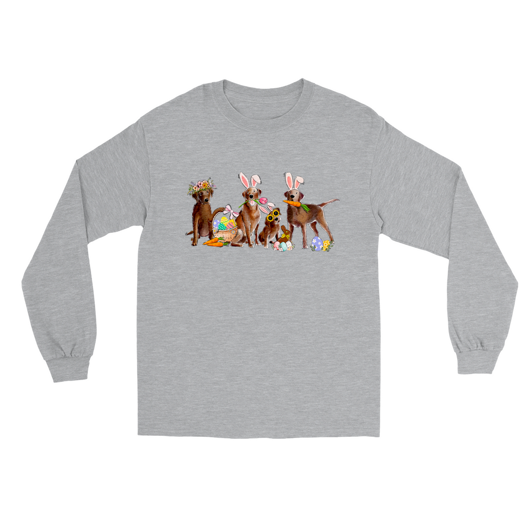 Chocolate Labs Easter Long Sleeve T-Shirts