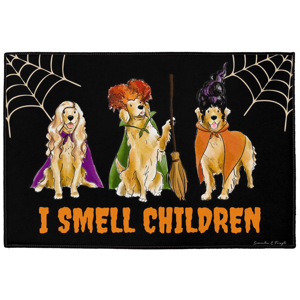 Golden Retriever Hocus Paw-cus Doormat