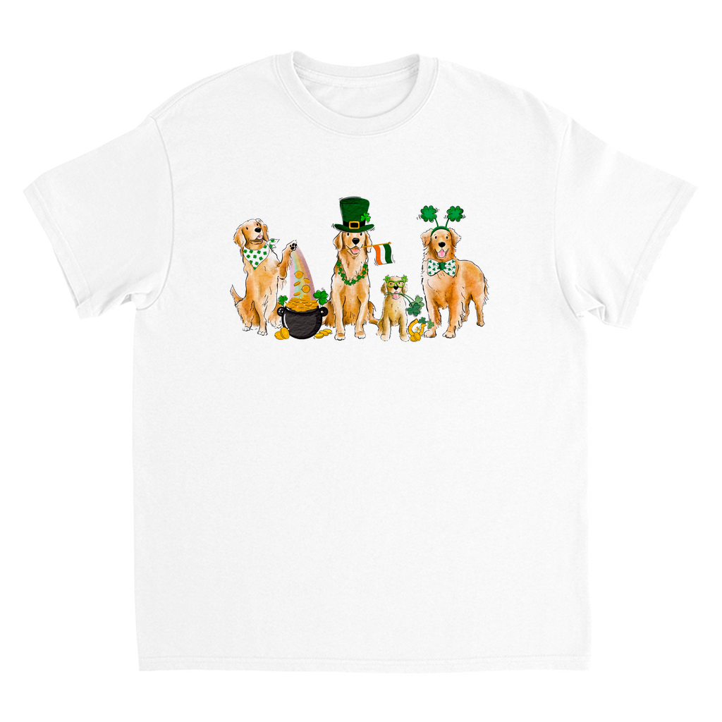 Golden Retriever St. Patrick's YOUTH T-Shirts