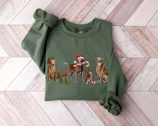 Chocolate Lab Christmas Crewneck