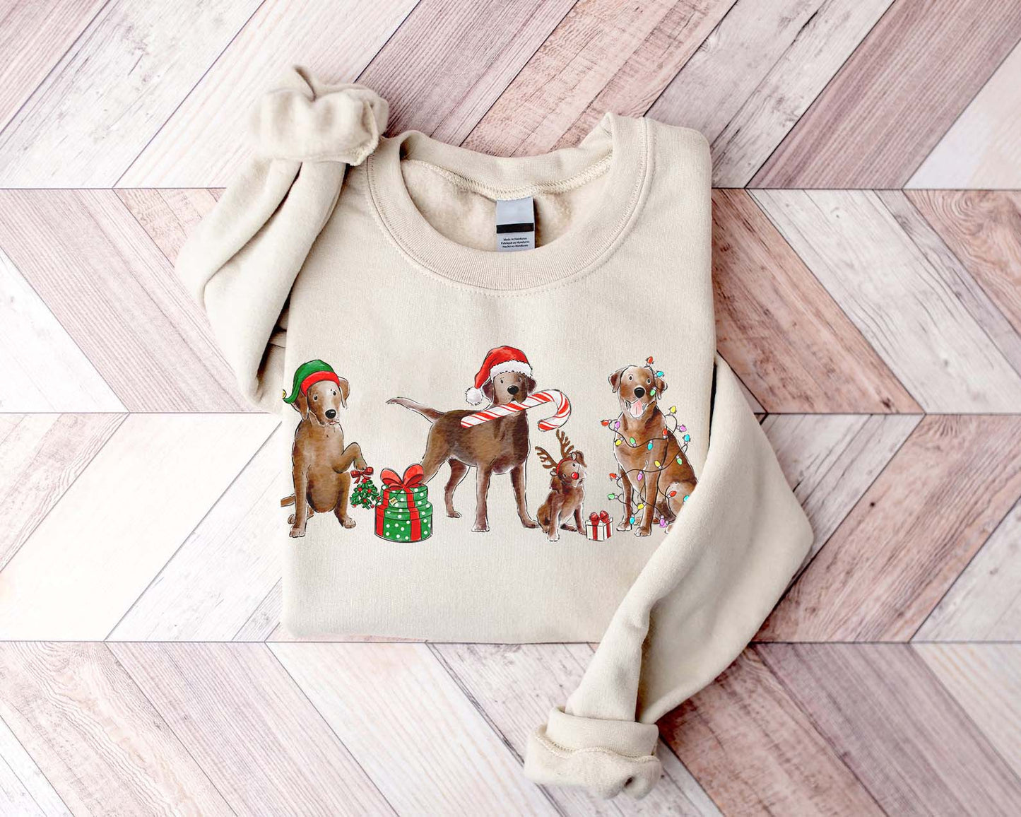 Chocolate Lab Christmas Crewneck