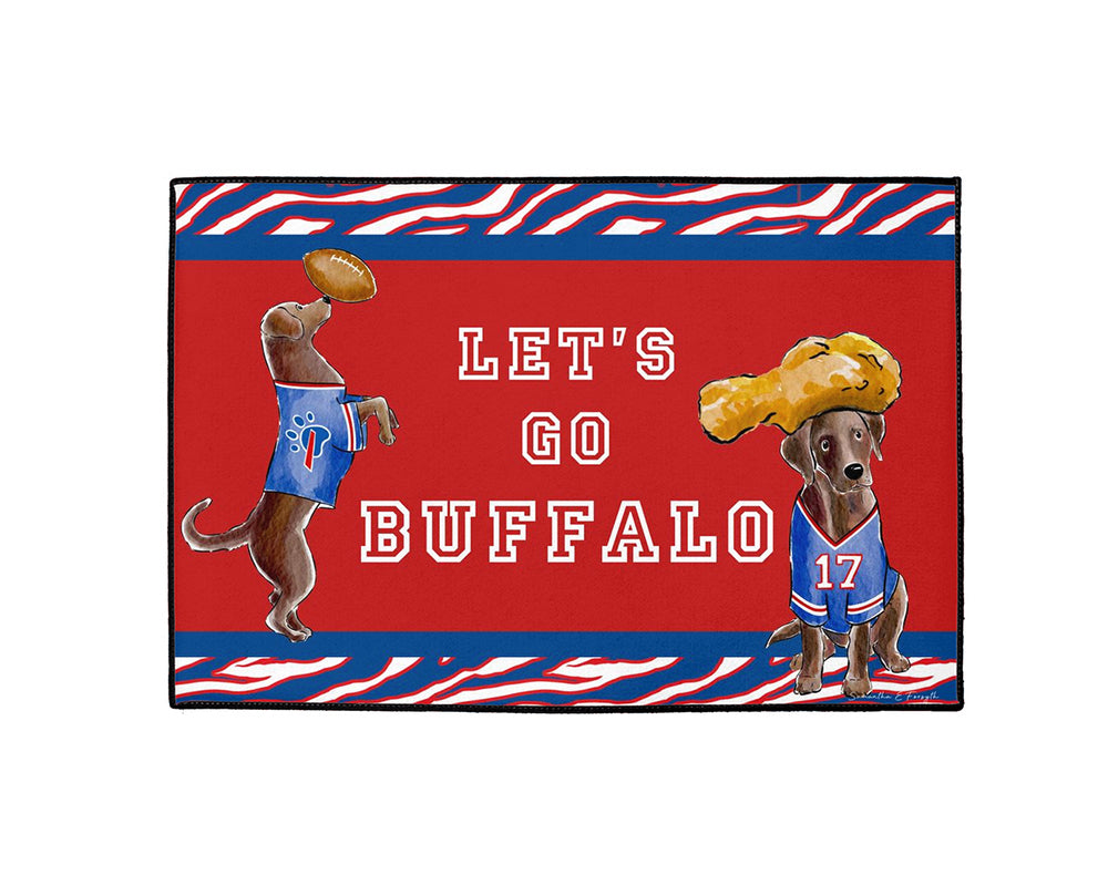 Buffalo Chocolate Labs Doormat