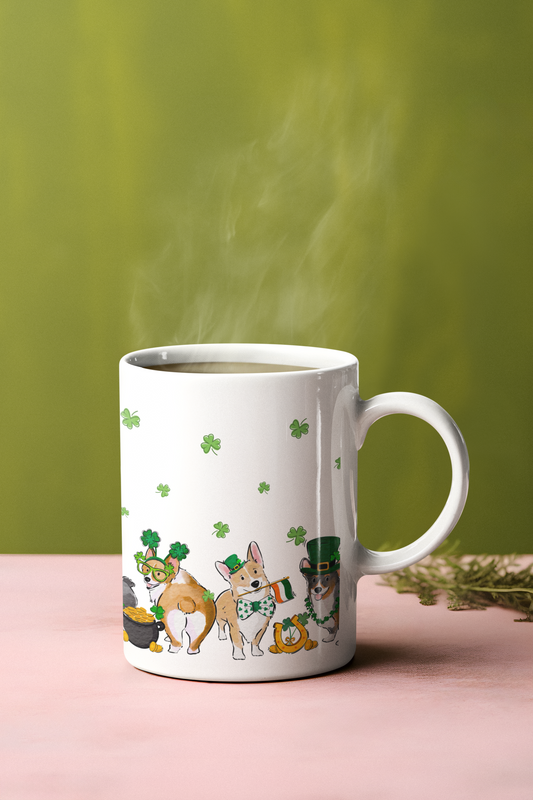 Corgi St. Patrick's Mug