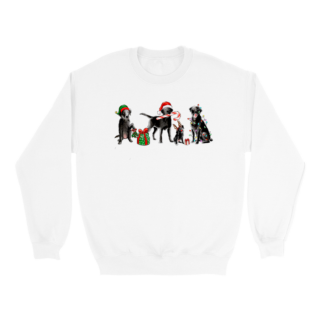Black Lab Christmas Crewneck