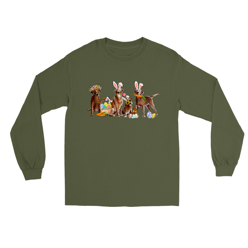 Chocolate Labs Easter Long Sleeve T-Shirts