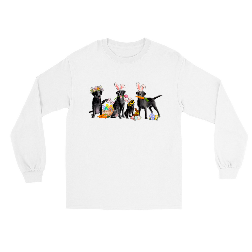 Black Labs Easter Long Sleeve T-Shirts