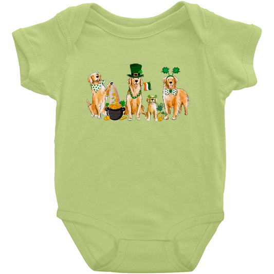 Golden Retriever St. Patrick's Onesies