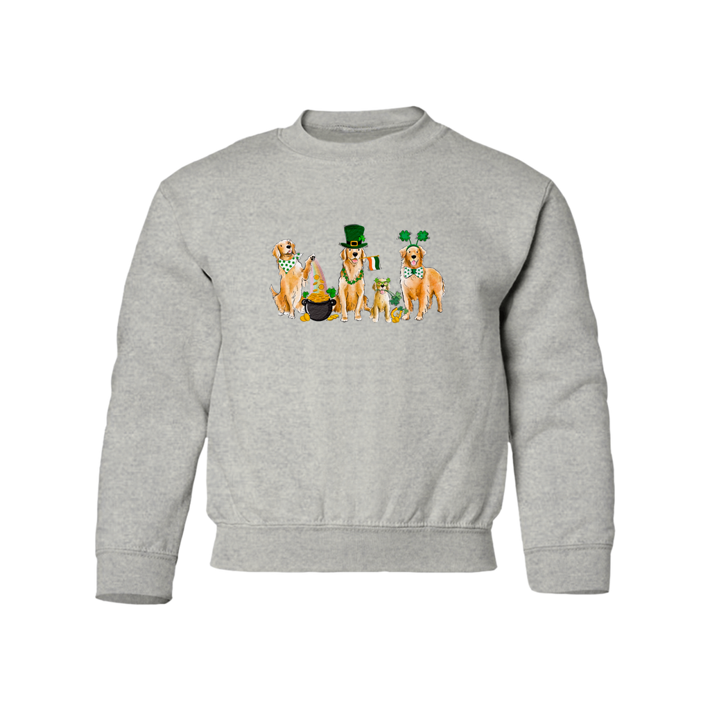 Golden Retriever St. Patrick's YOUTH Sweatshirts