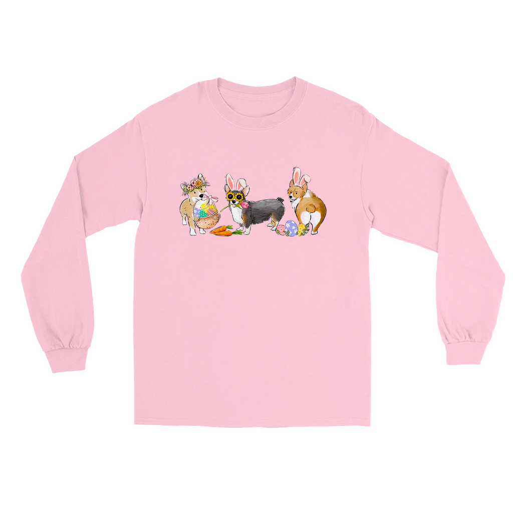 Corgi Easter Long Sleeve T-Shirts