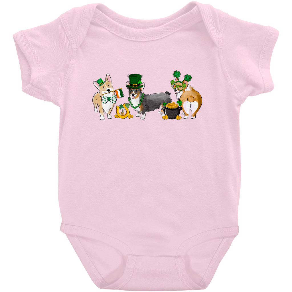 Corgi St. Patrick's Onesies