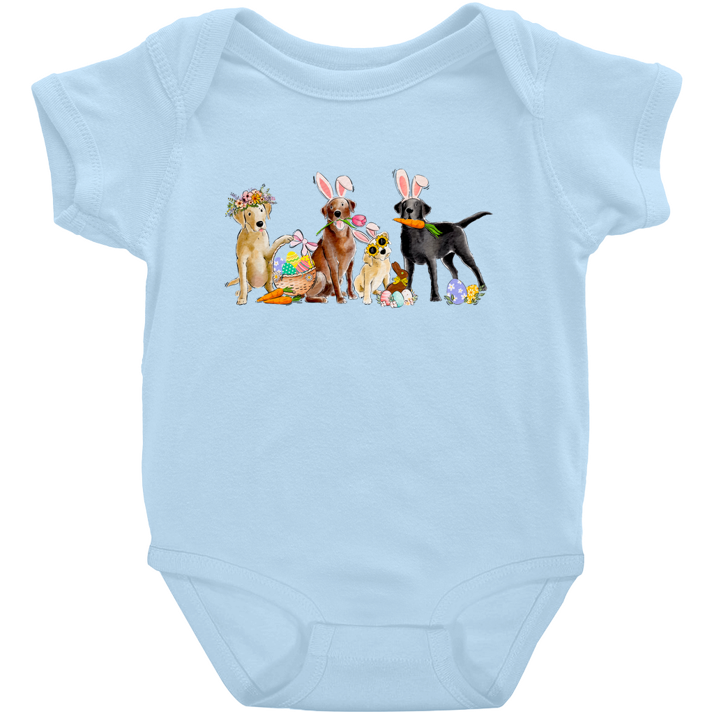 Mixed Labradors Easter Onesie