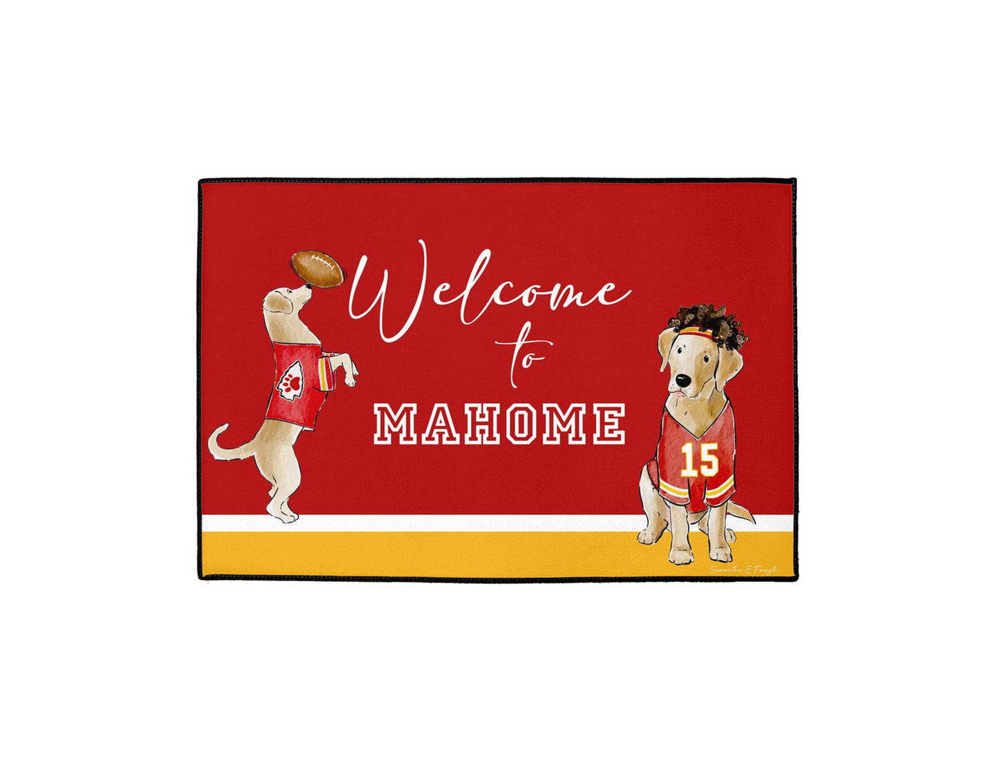 Mahome Yellow Lab Doormat