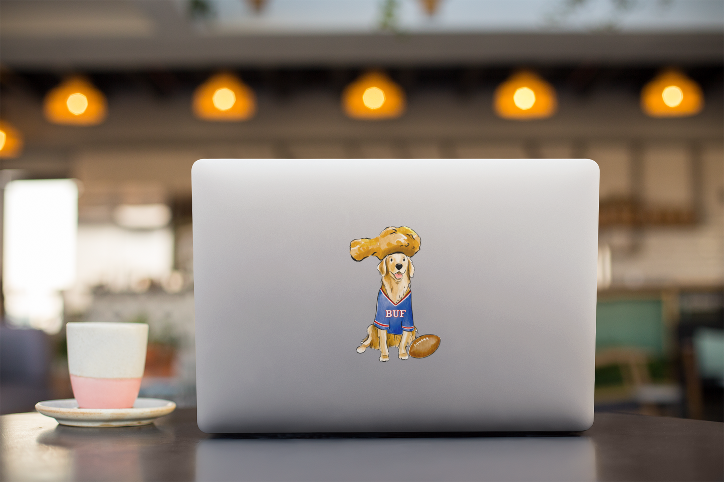 Buffalo Golden Retriever Vinyl Sticker