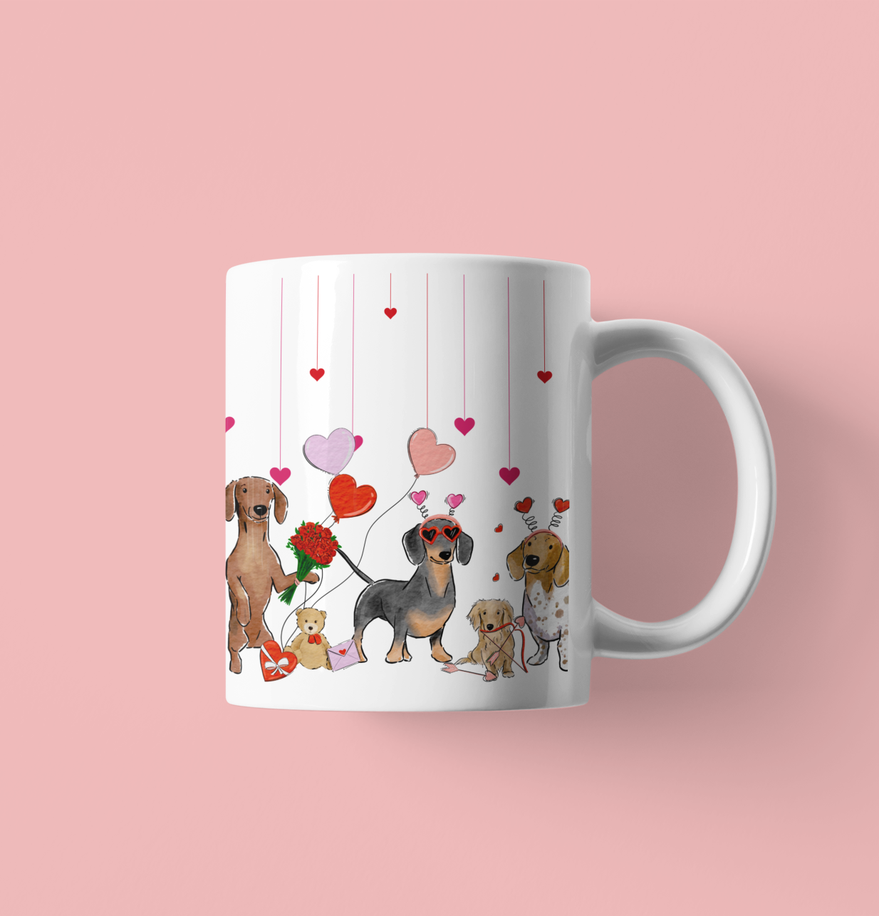 Wiener Valentine Mugs