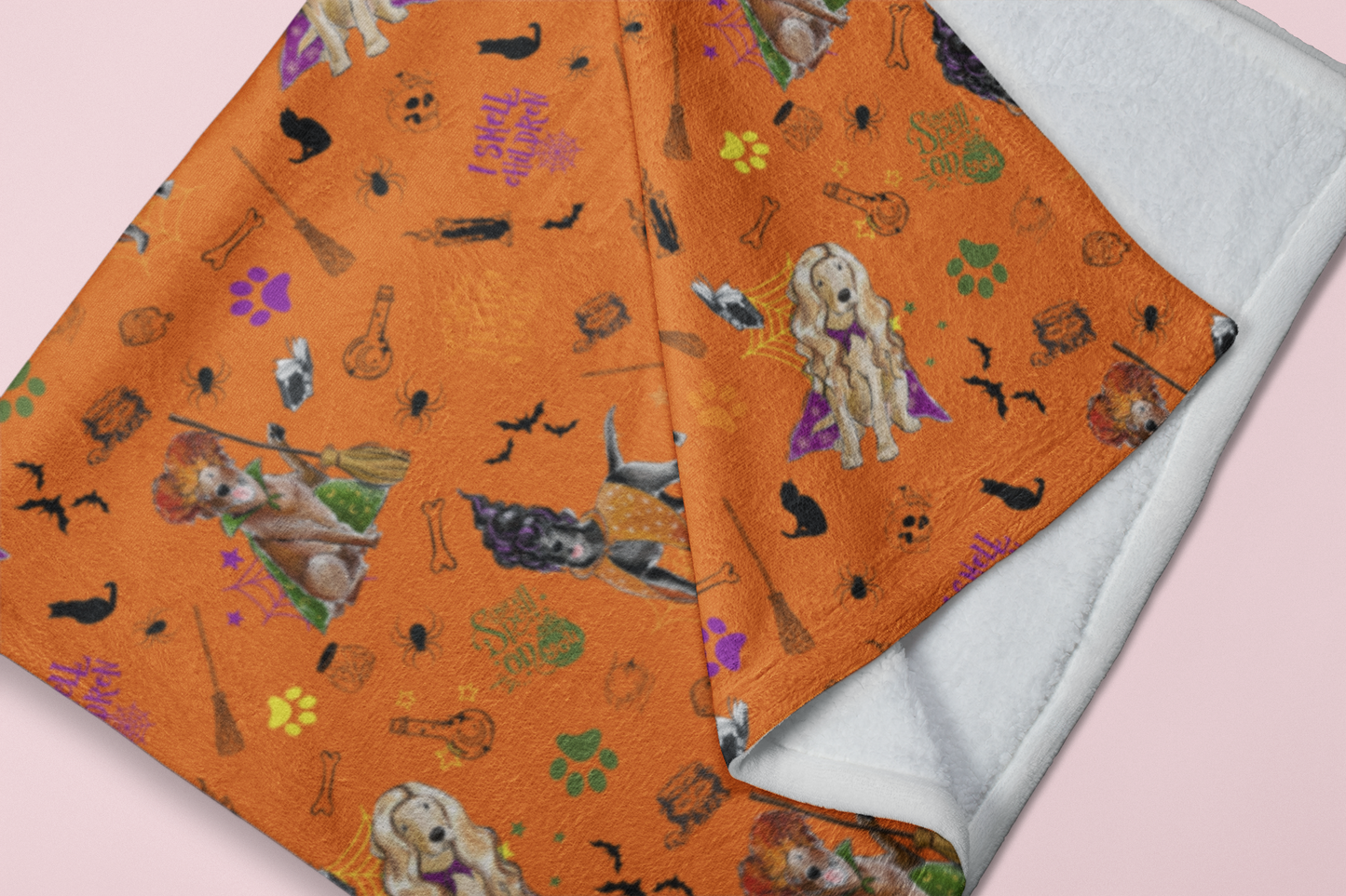 Labrador Hocus Paw-cus Minky Blankets