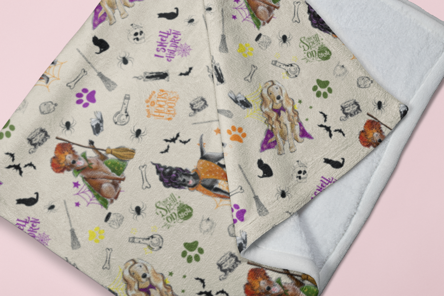 Labrador Hocus Paw-cus Minky Blankets