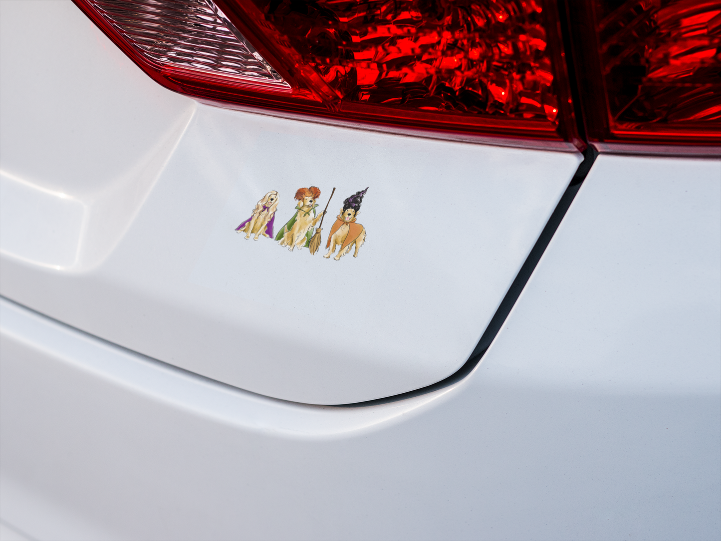 Golden Retriever Hocus Paw-cus Vinyl Sticker