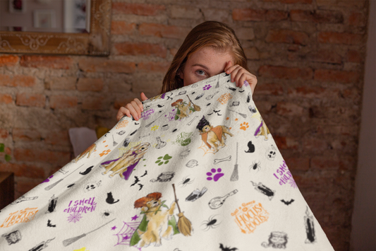 Golden Retriever Hocus Paw-cus Minky Blankets