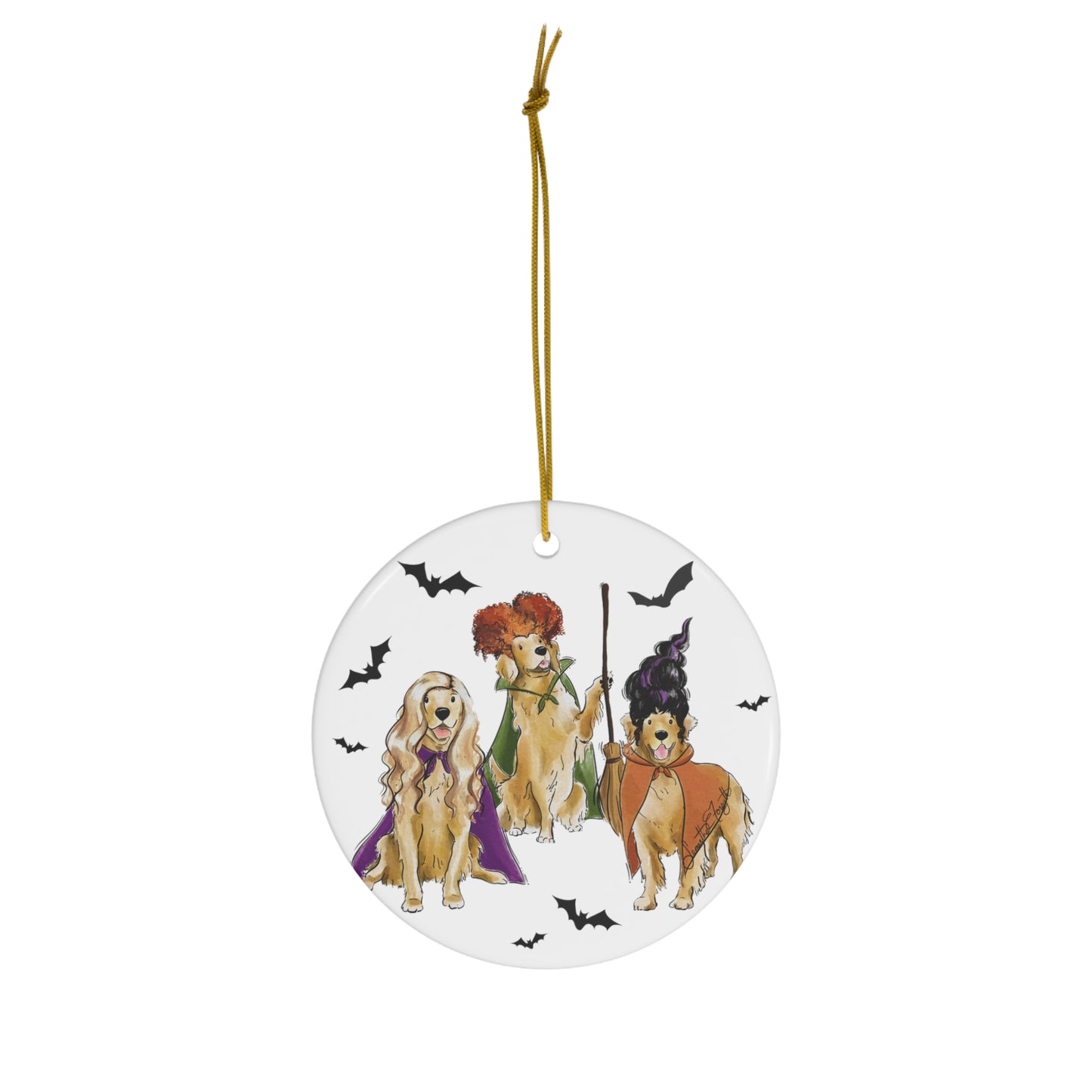 Golden Retriever Hocus Paw-cus Ornament