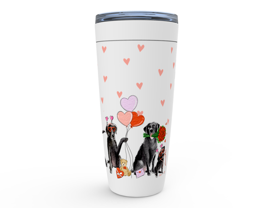 Black Lab Valentine Tumbler