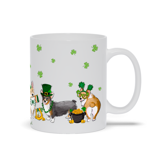 Corgi St. Patrick's Mug