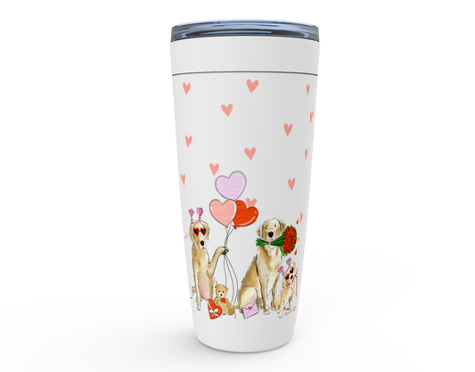 Yellow Lab Valentine Tumbler