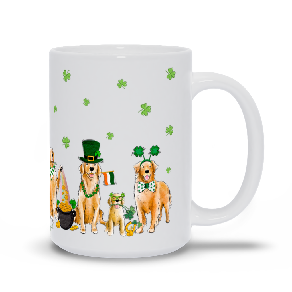 Golden Retriever St. Patrick's Mug