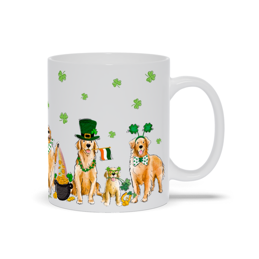 Golden Retriever St. Patrick's Mug