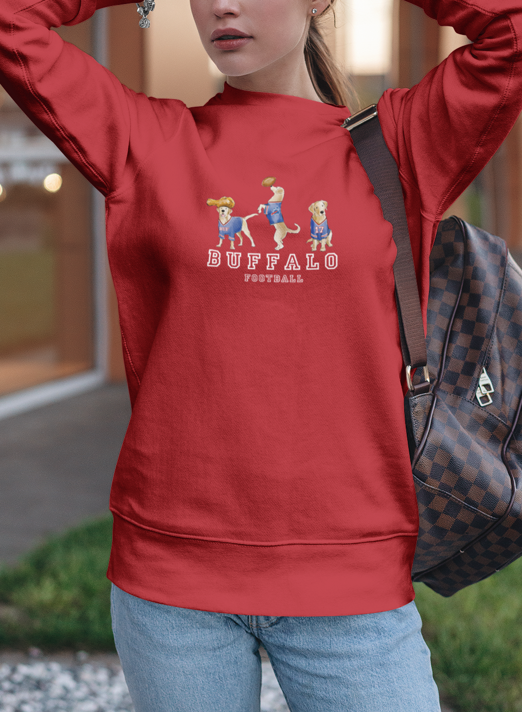 Buffalo Yellow Lab Crewneck – Samantha E. Forsyth