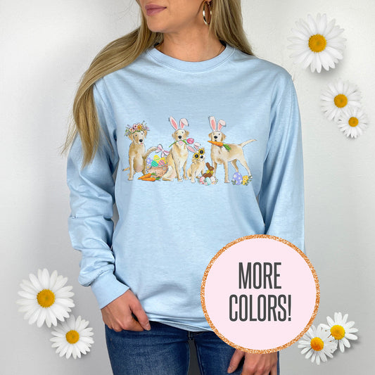 Yellow Labs Easter Long Sleeve T-Shirts
