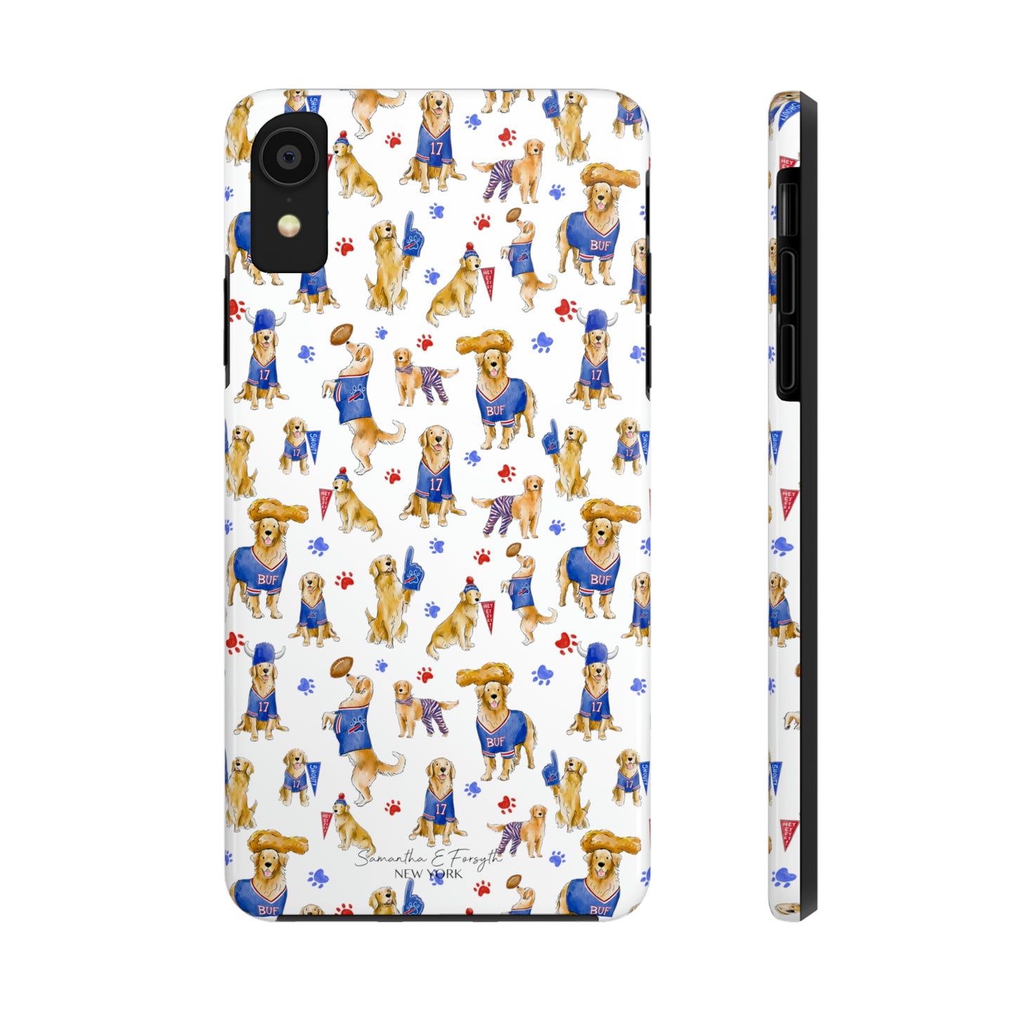 Buffalo Golden Retriever Pretty Tough Phone Case