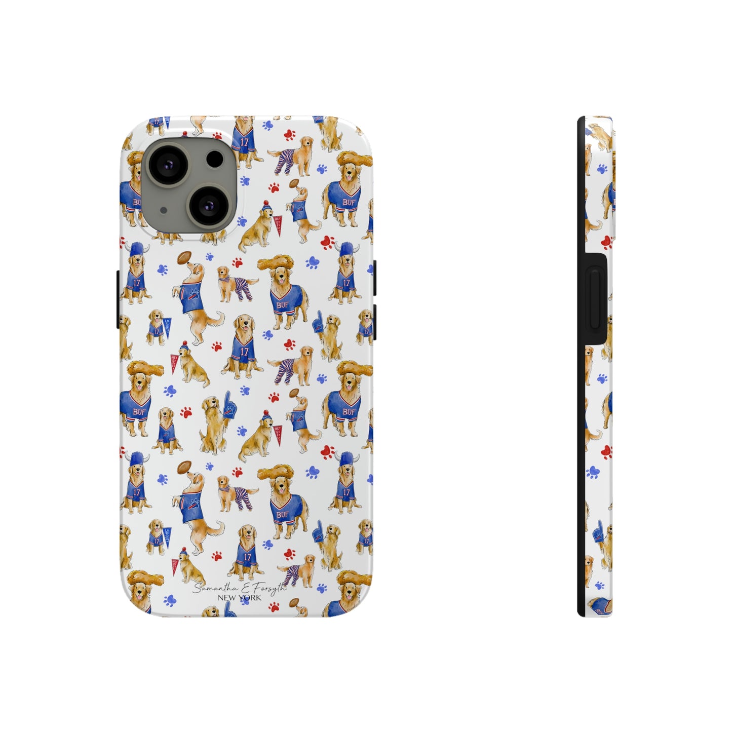 Buffalo Golden Retriever Pretty Tough Phone Case