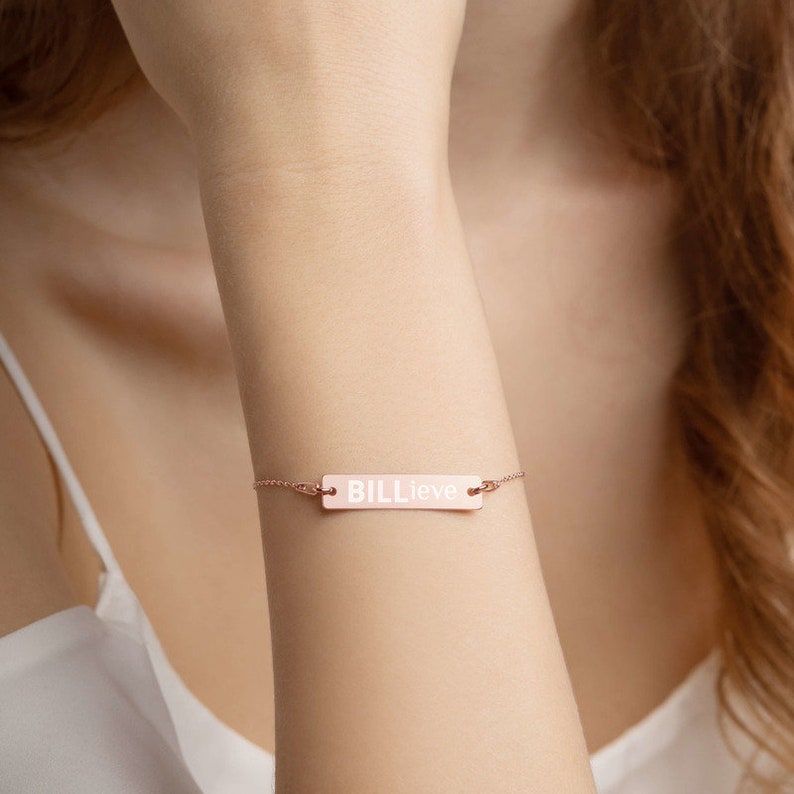 Buffalo "BILLieve" 24k engraved Bracelet/Necklace