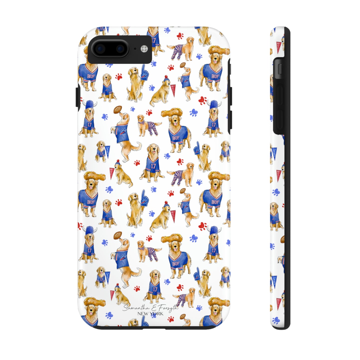 Buffalo Golden Retriever Pretty Tough Phone Case
