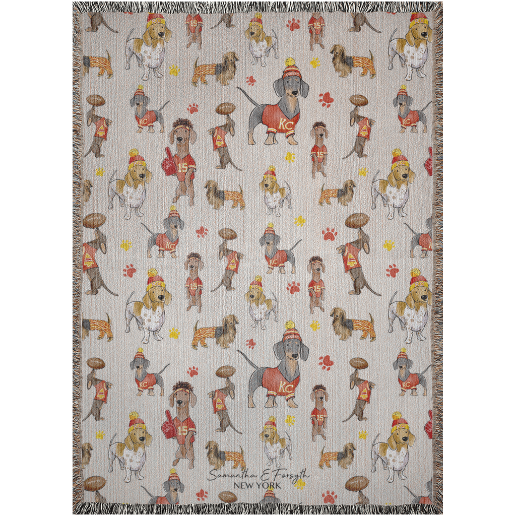 Kansas City Wiener Woven Blankets