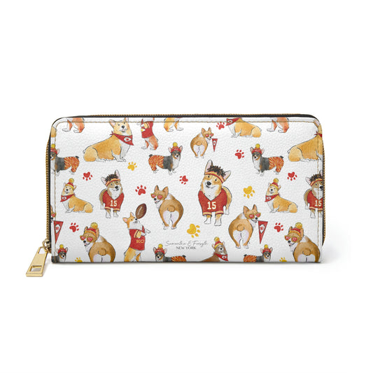 Kansas City Corgi Wallet - White