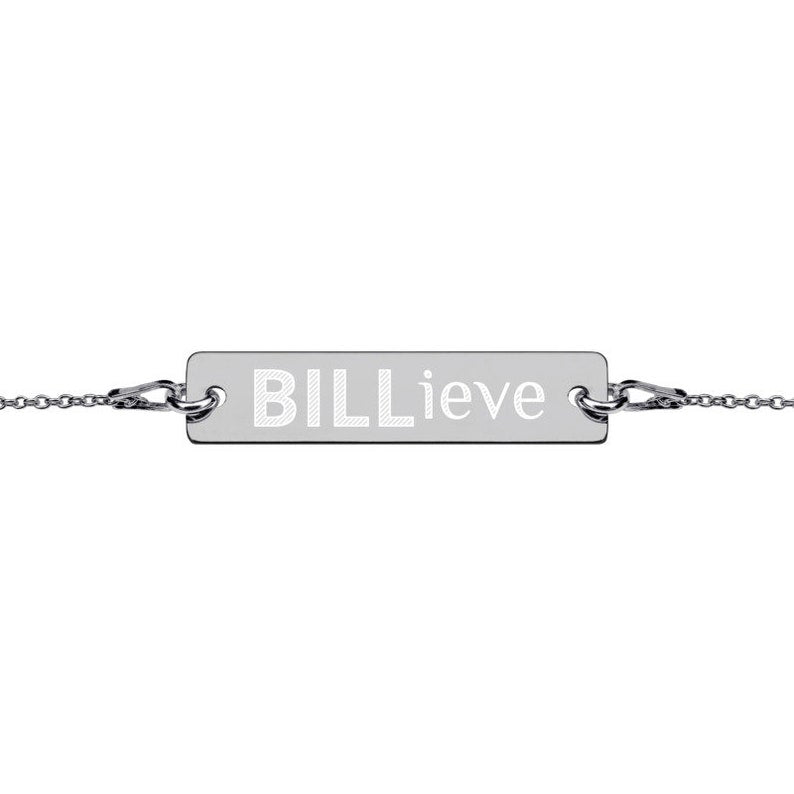 Buffalo "BILLieve" 24k engraved Bracelet/Necklace