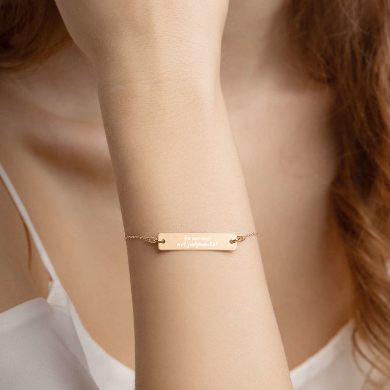 "BELIEVE" 24k engraved Bracelet