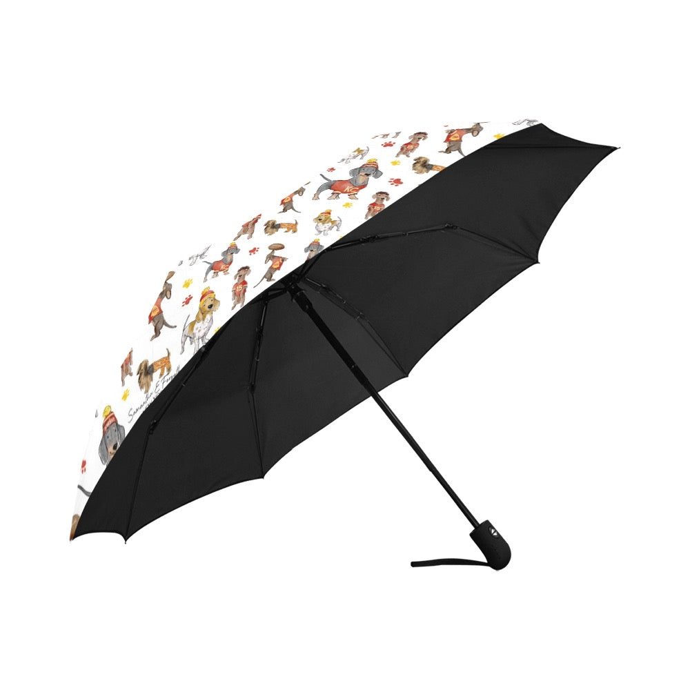 Kansas City Wiener Umbrella - Auto Open/Foldable!