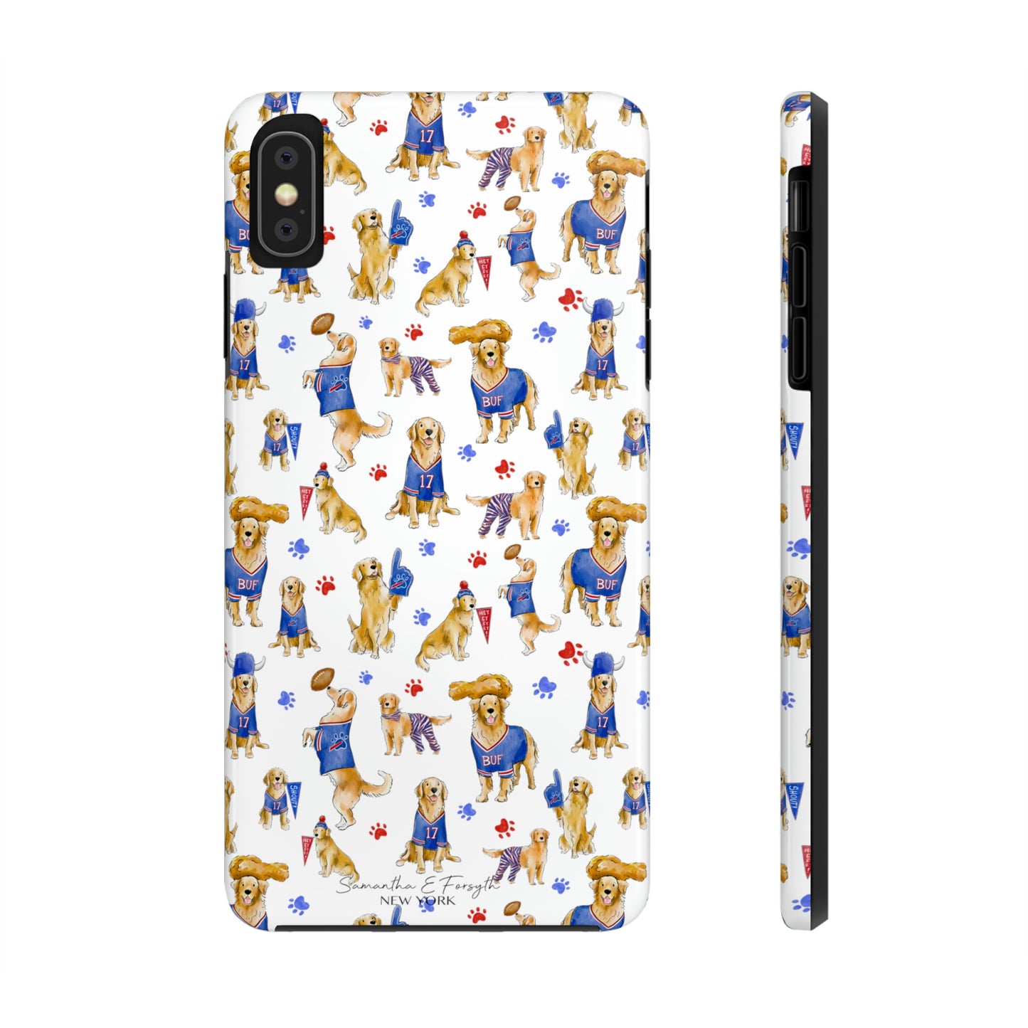 Buffalo Golden Retriever Pretty Tough Phone Case