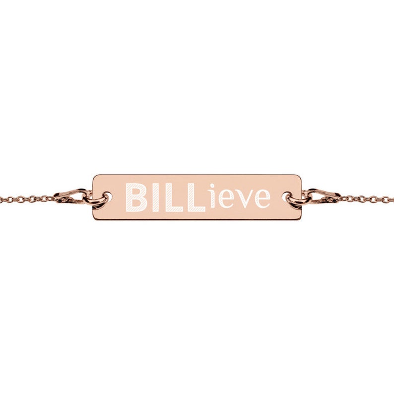 Buffalo "BILLieve" 24k engraved Bracelet/Necklace