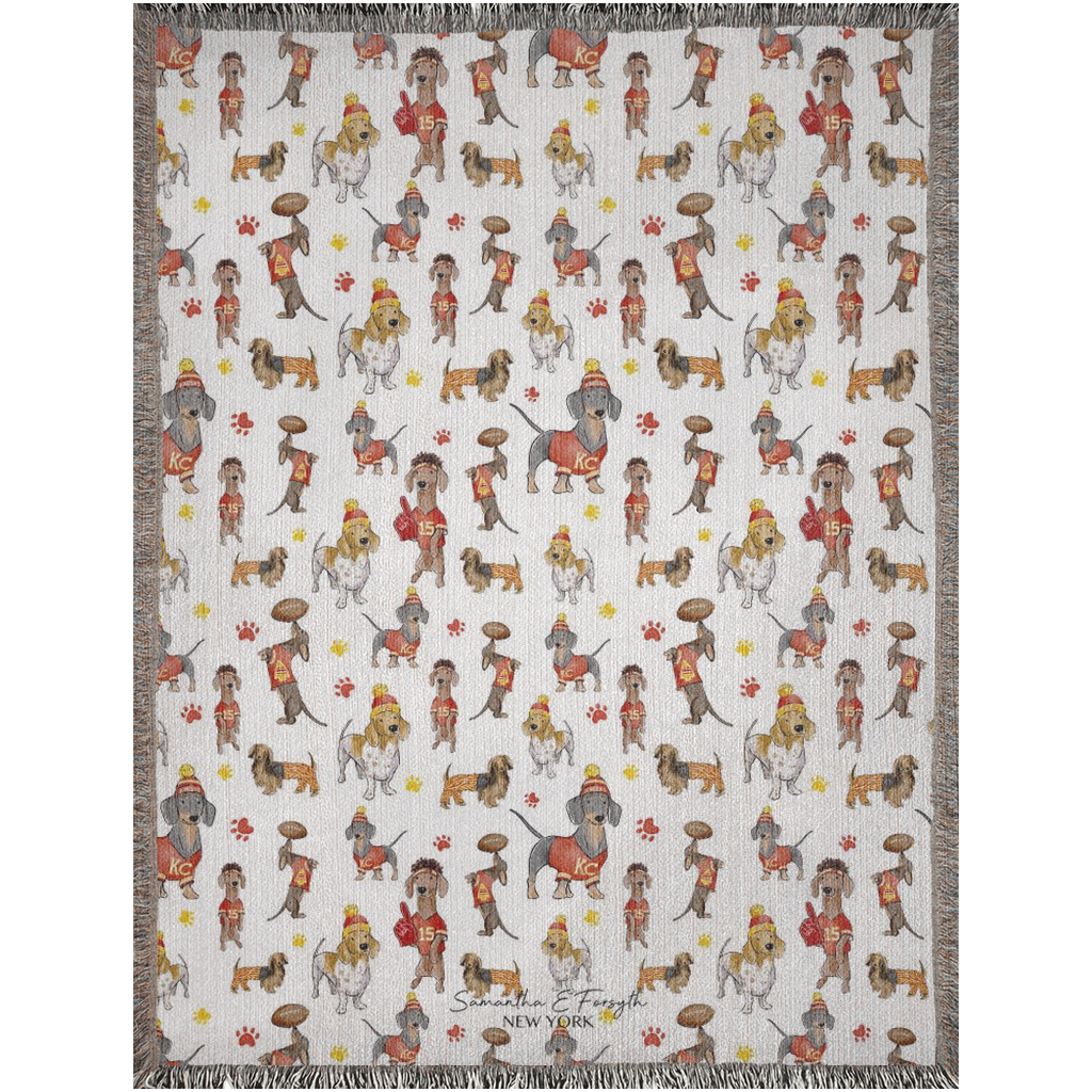 Kansas City Wiener Woven Blankets