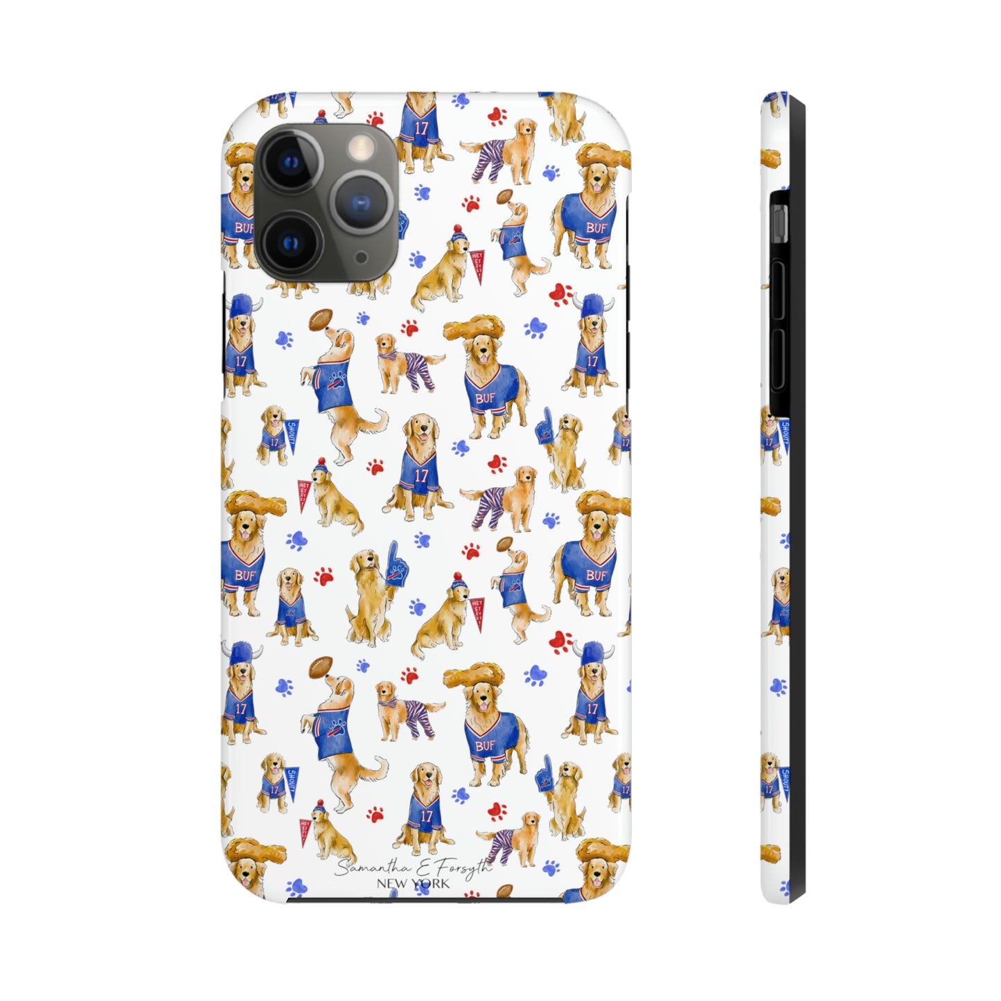 Buffalo Golden Retriever Pretty Tough Phone Case