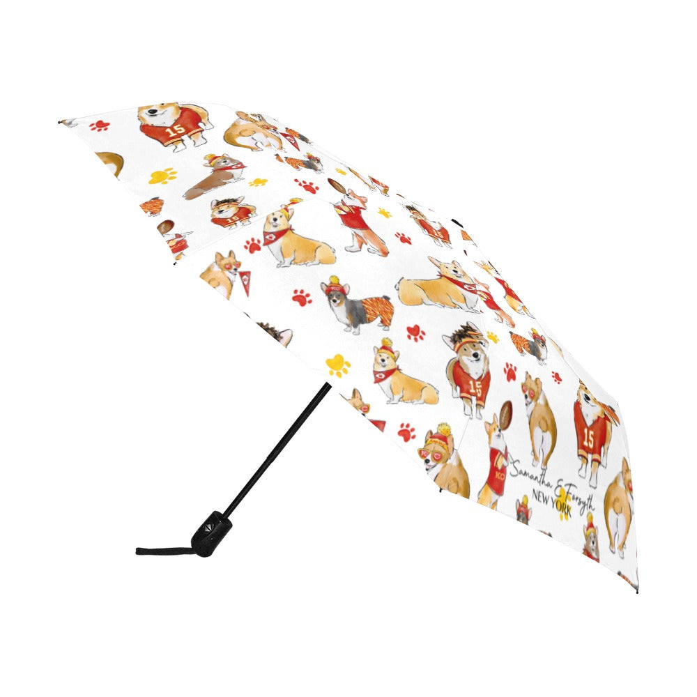 Kansas City Corgi Umbrella - Auto Open/Foldable!