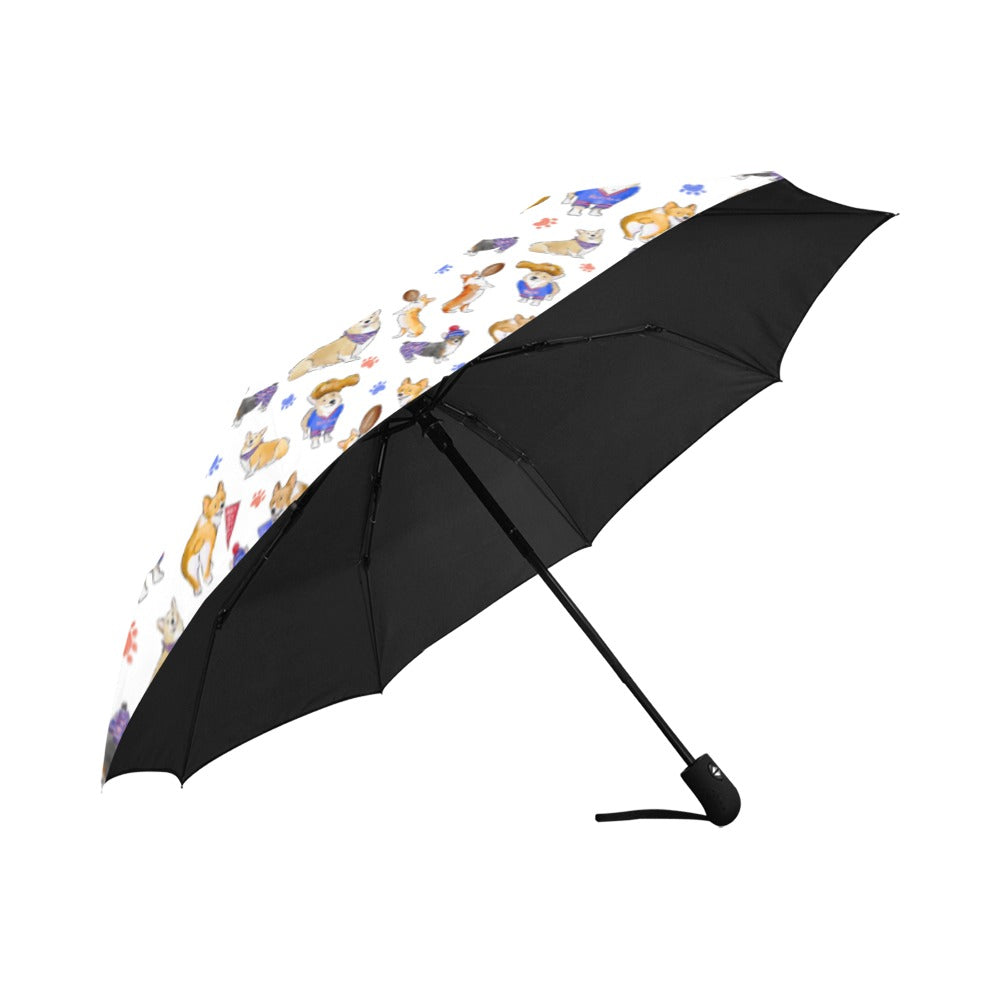 Buffalo Corgi Umbrella - Auto Open/Foldable!